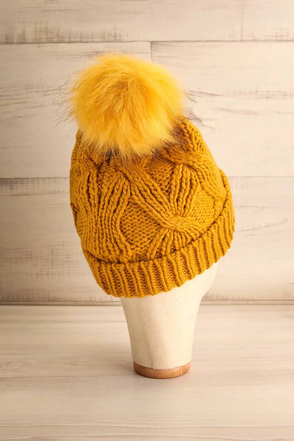 Muscaa Mustard | Knit Tuque w/ Pompom