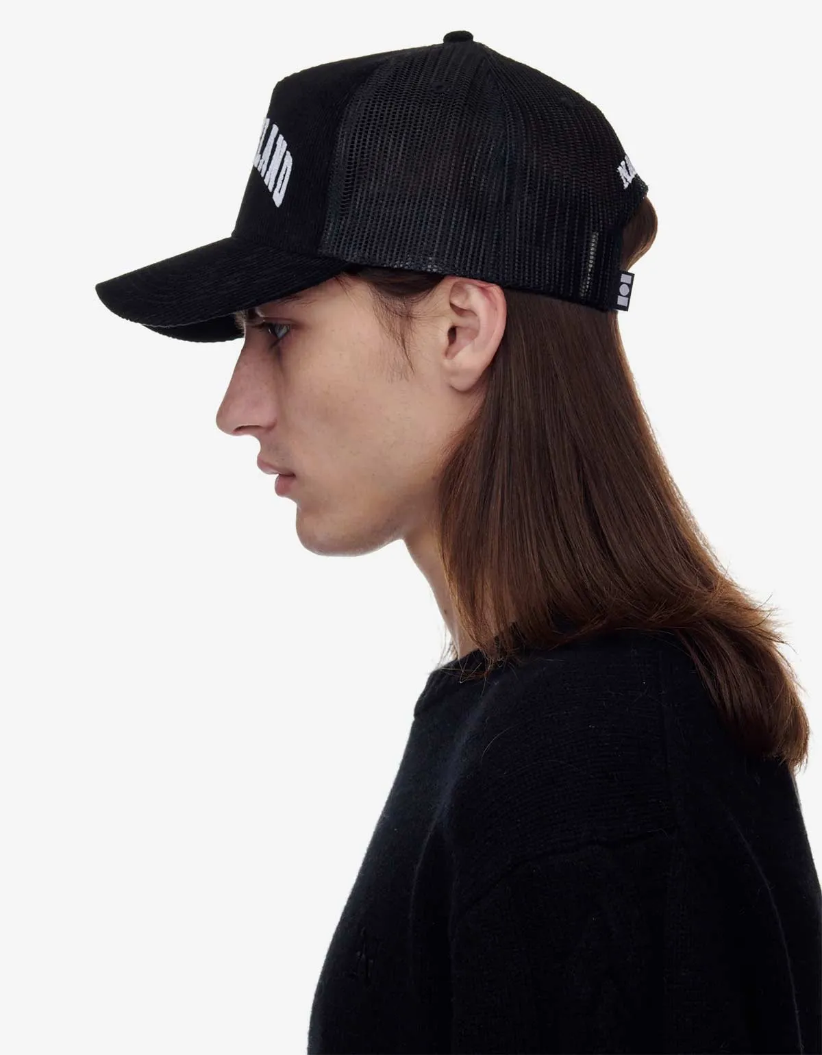 Nahmias Black Summerland Corduroy Trucker Hat