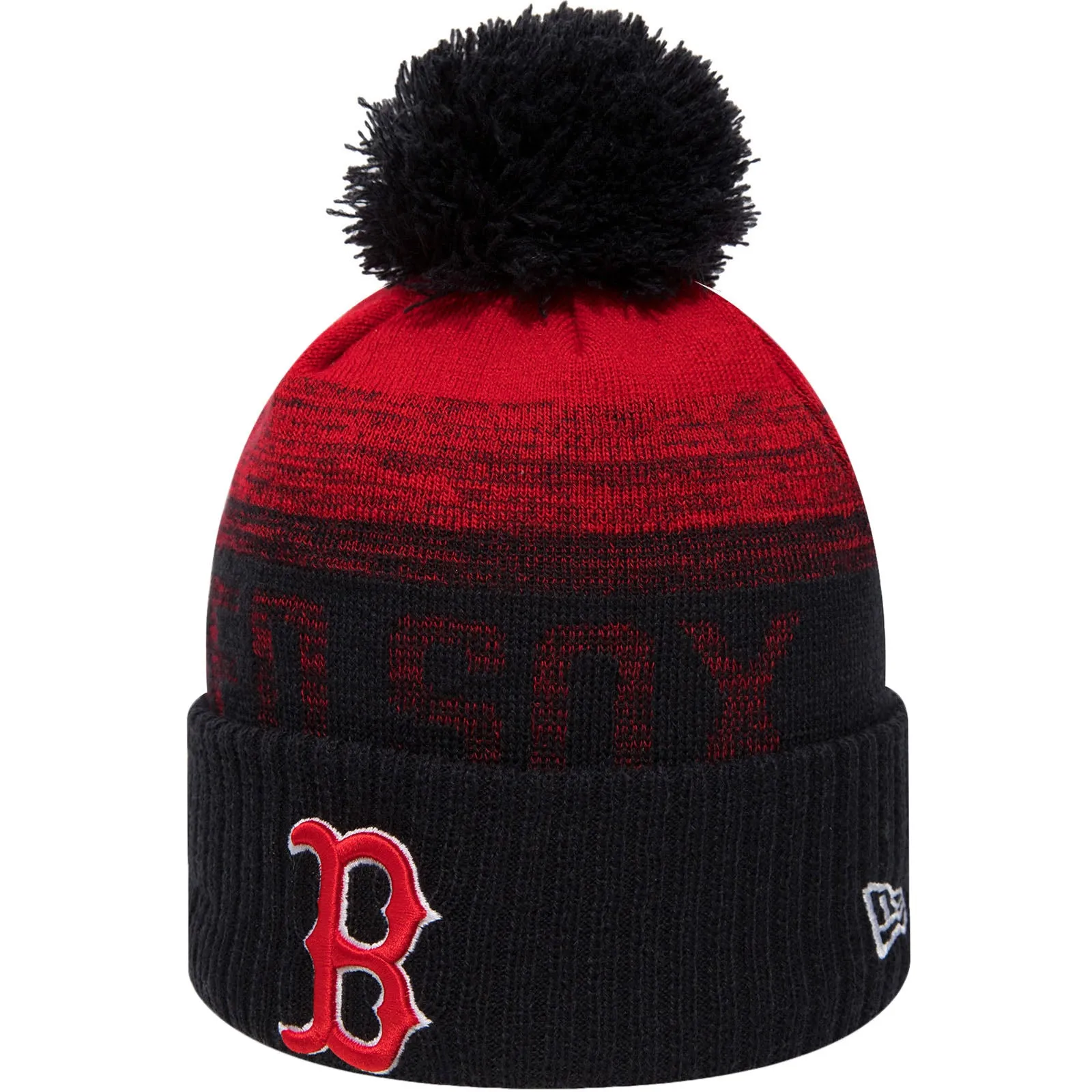 New Era Boston Red Sox MLB Baseball Bobble Hat - Black