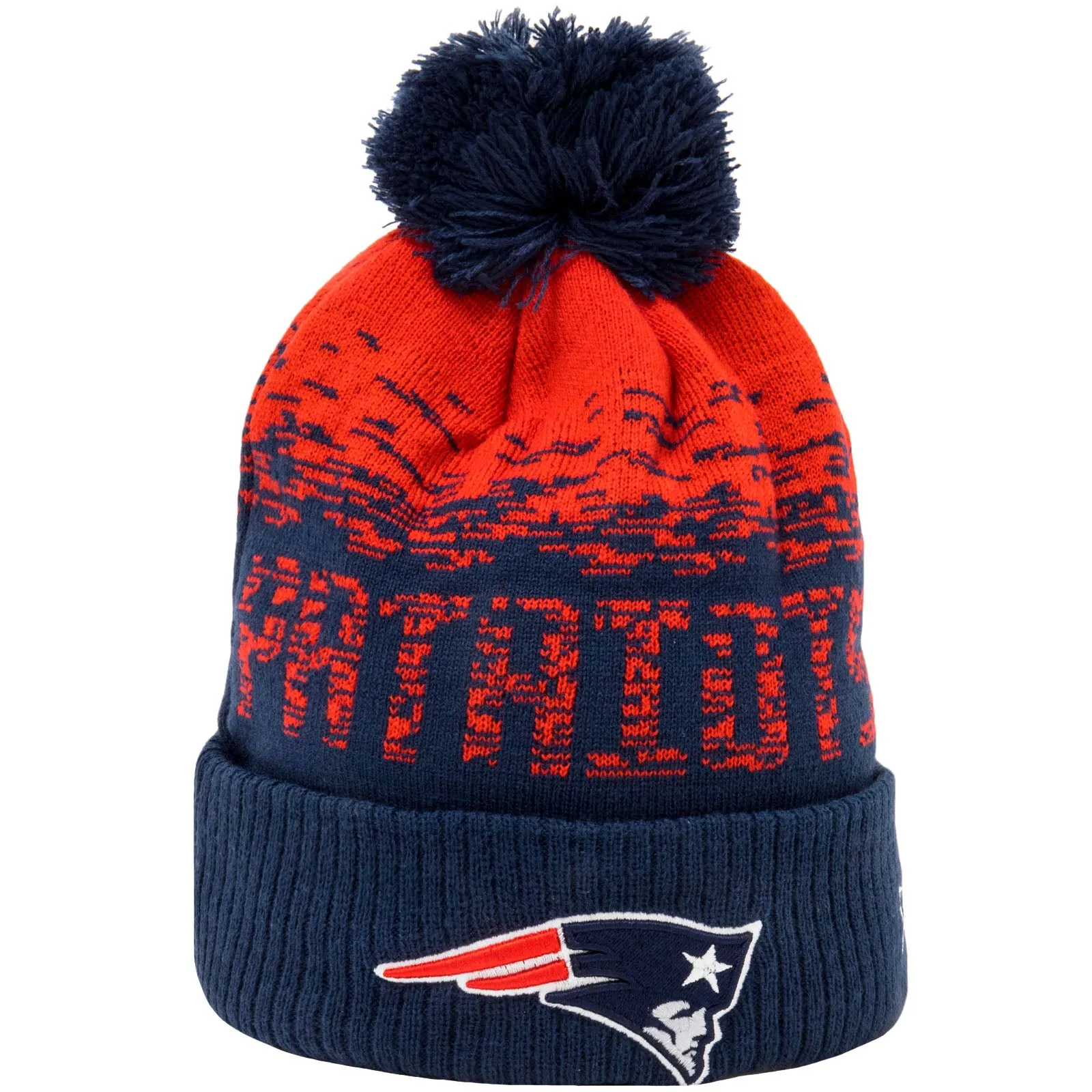 New Era New England Patriots Ombre NFL Bobble Hat - Navy