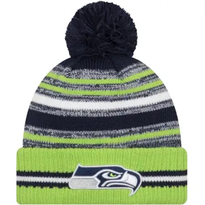 New Era Seattle Seahawks NFL Sideline 2021 Bobble Hat Green