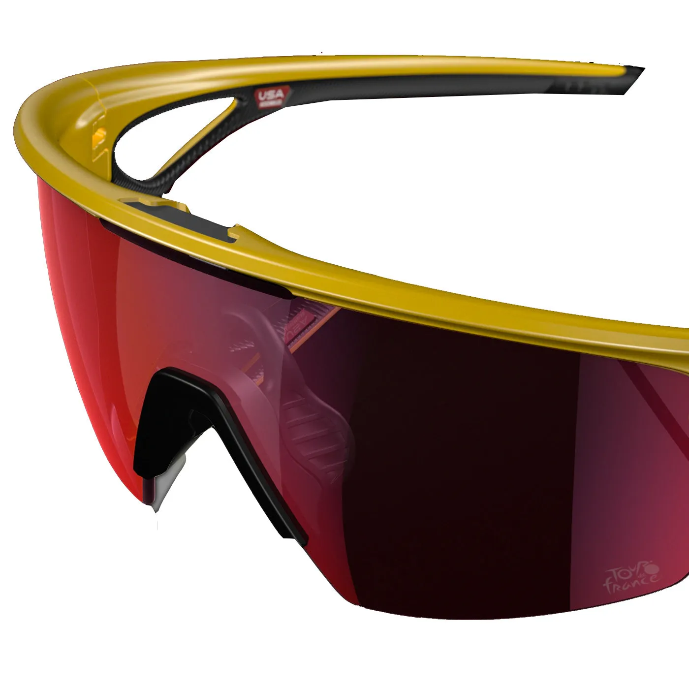 Oakley Sphaera Tour de France sunglasses - Matte Yellow Prizm Road