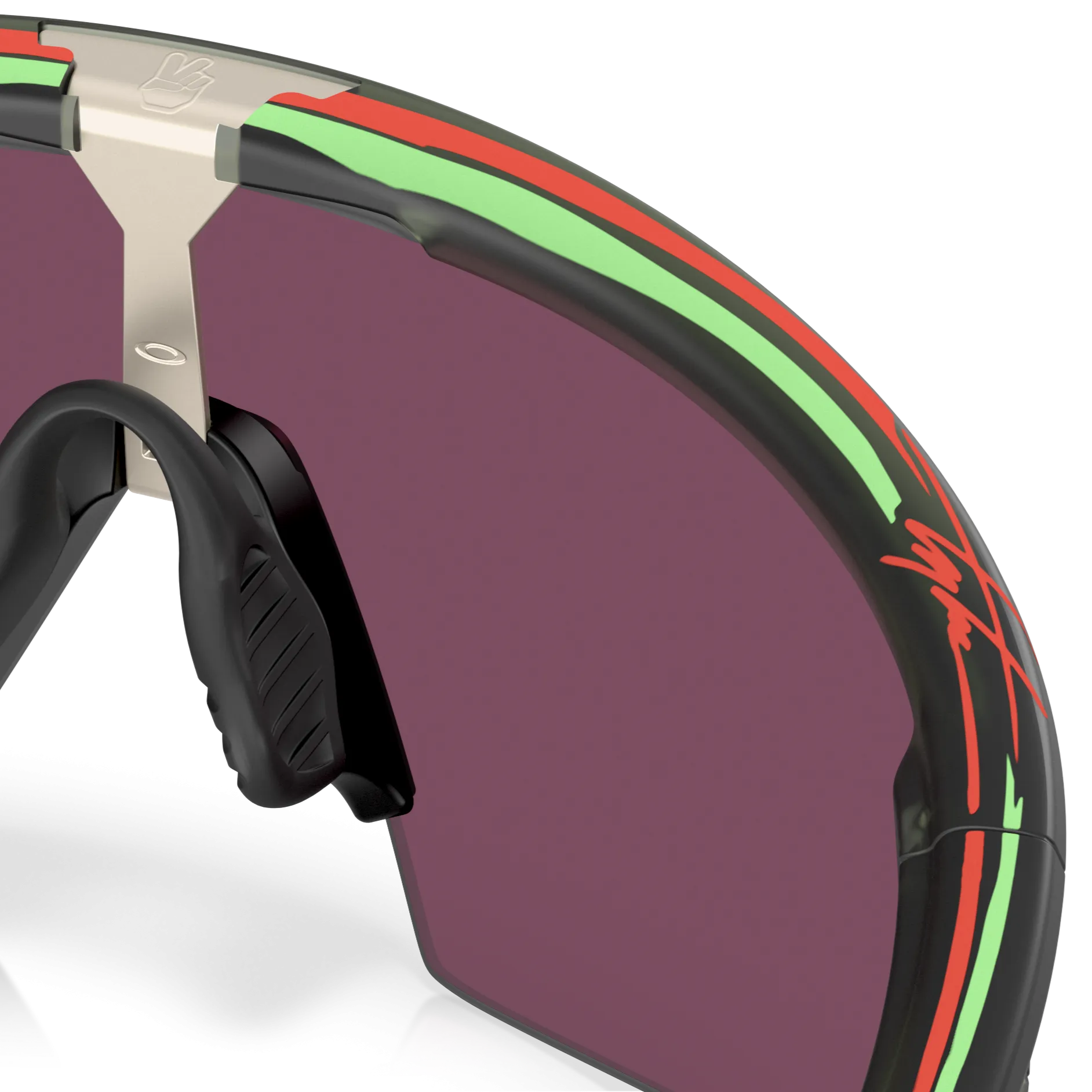Oakley Sphaera Troy Lee Design sunglasses - Matte Olive Ink Prizm Road Black