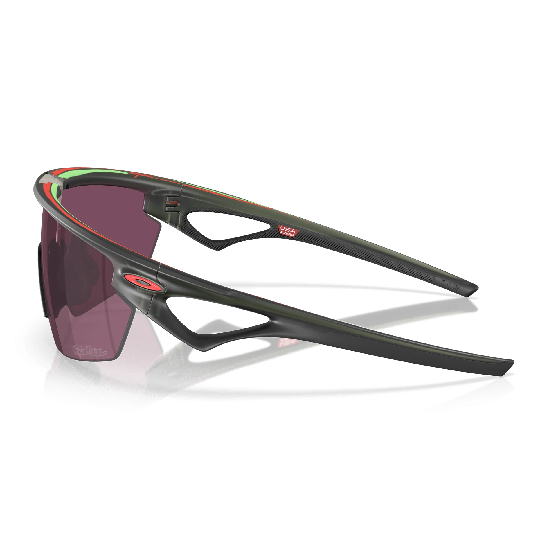 Oakley Sphaera Troy Lee Design sunglasses - Matte Olive Ink Prizm Road Black