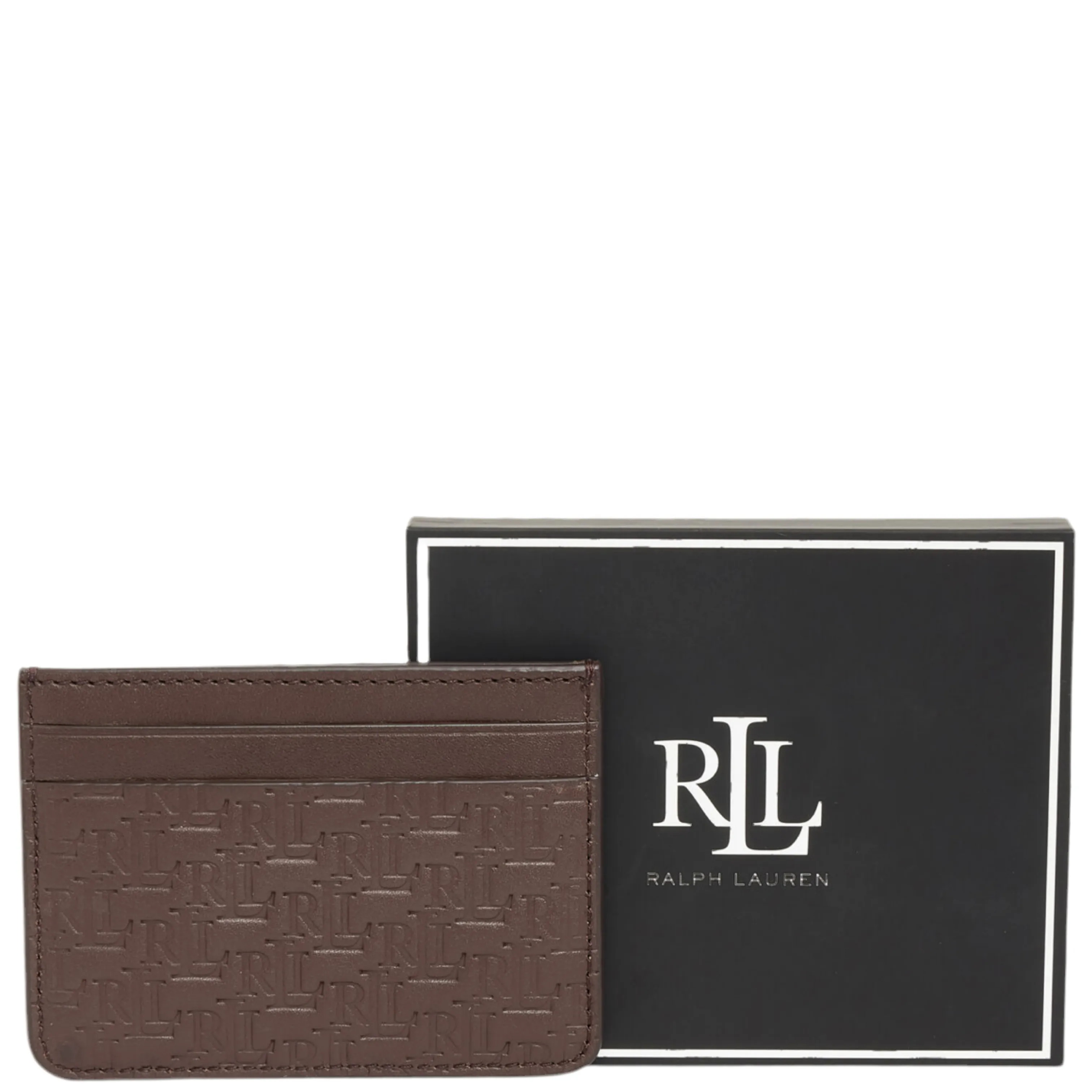 Ralph Lauren Brown Leather Card Holder