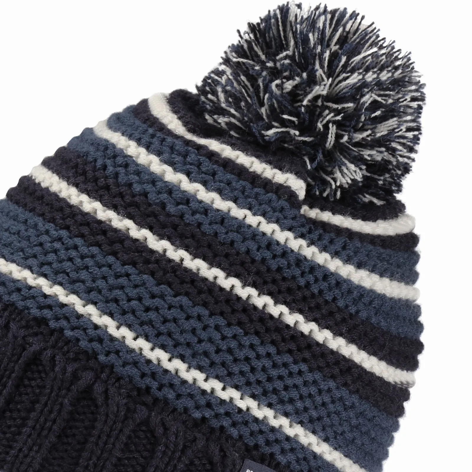 Regatta Kids Davin VI Chunky Knit Fleece Lined Bobble Hat