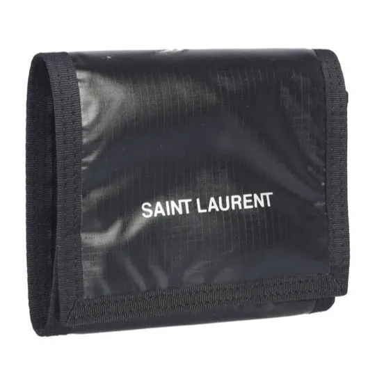 Saint Laurent Black Logo Wallet