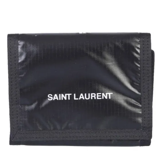Saint Laurent Black Logo Wallet