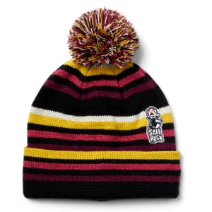 Saltrock Now Stripe Bobble Hat - Black
