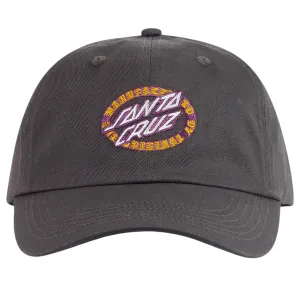 Santa Cruz - MFG Dot Oval Dad Cap Off Black