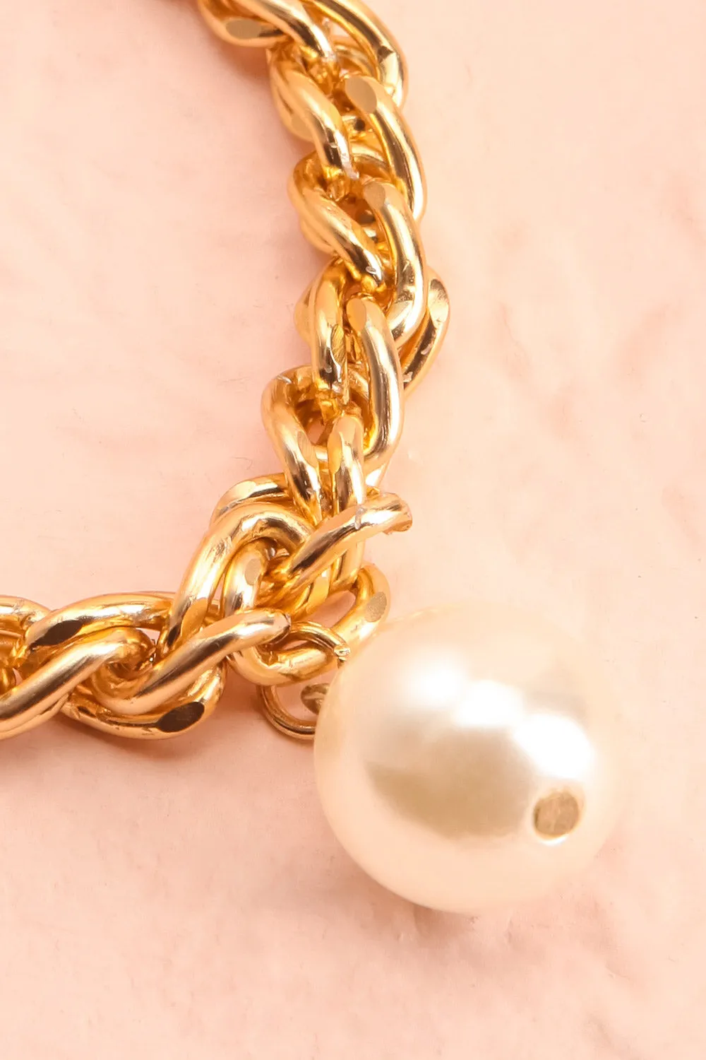 Saue Gold | Chain & Pearl Bracelets Set