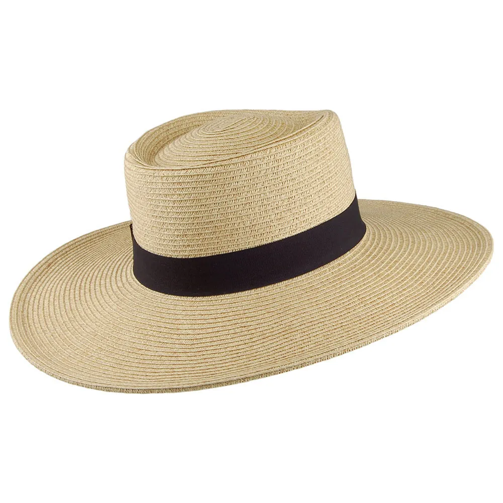 Scala Hats Big Brim Toyo Straw Sun Hat - Natural