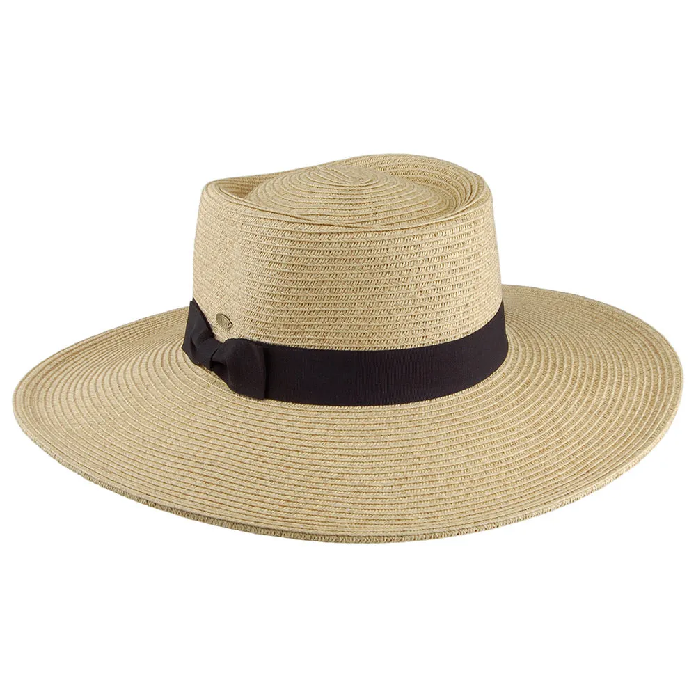 Scala Hats Big Brim Toyo Straw Sun Hat - Natural