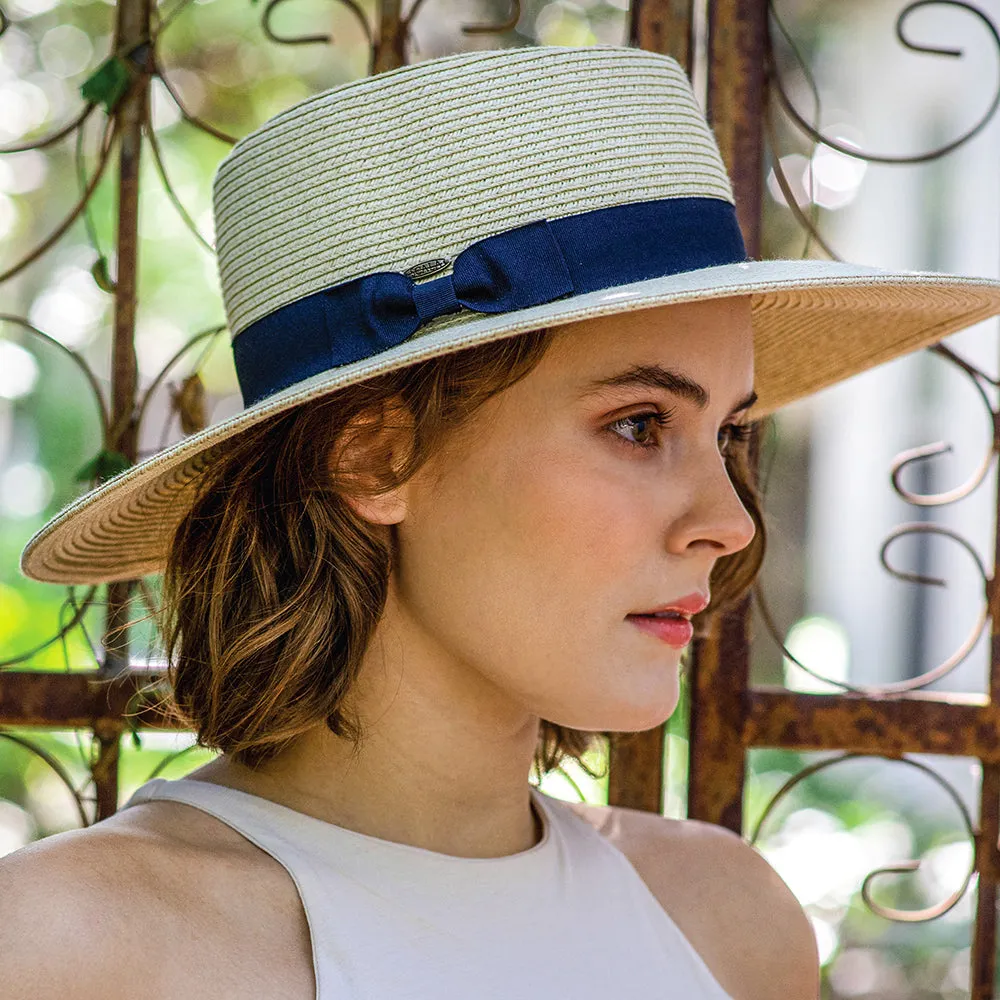 Scala Hats Big Brim Toyo Straw Sun Hat - Natural