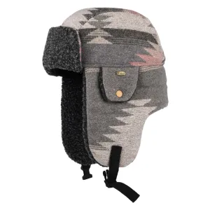 Scala Hats Shauna Aztec Print Trapper Hat - Grey-Multi