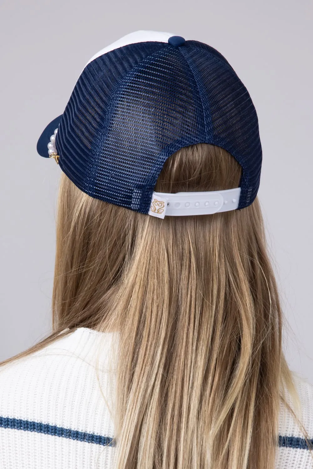 Simply Southern USA Patch Hat for Women in Blue | 0125-HAT-PATCH-USA