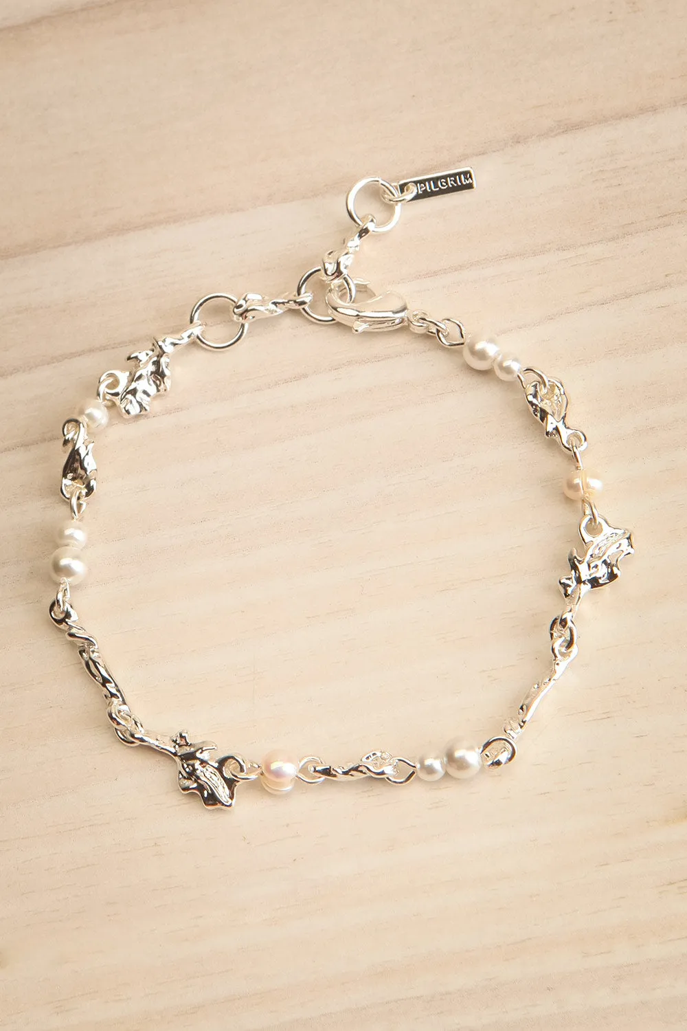 Sloann Silver | Organic Bracelet w/ Pearls & Beads