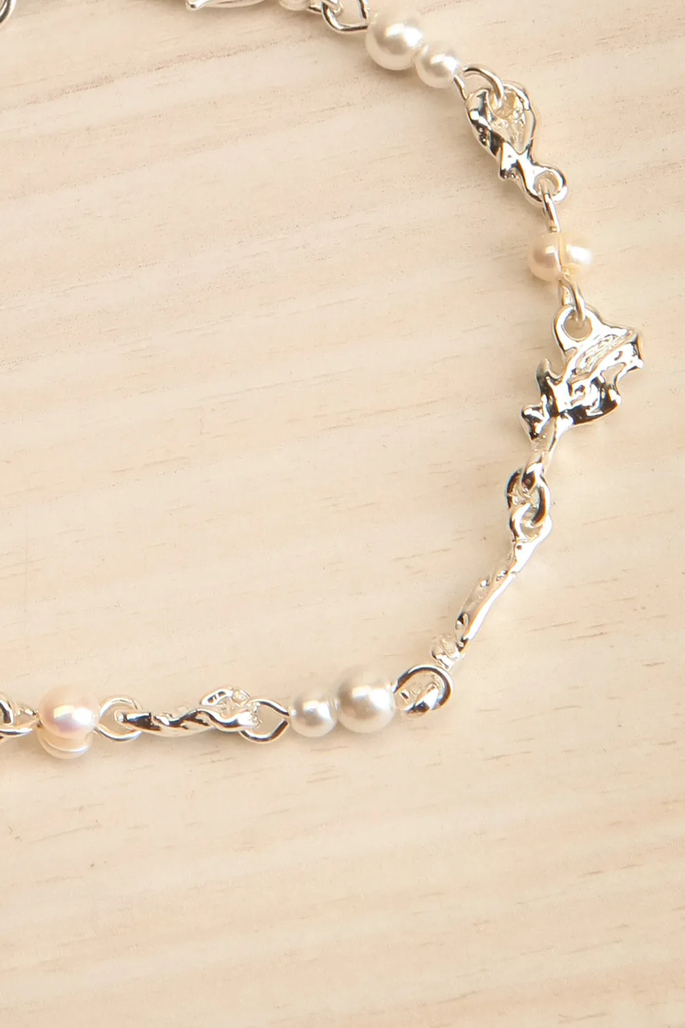 Sloann Silver | Organic Bracelet w/ Pearls & Beads
