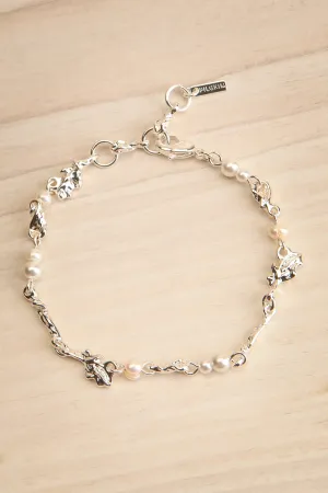 Sloann Silver | Organic Bracelet w/ Pearls & Beads