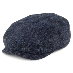 Stetson Hatteras Donegal Tweed Newsboy Cap - Blue