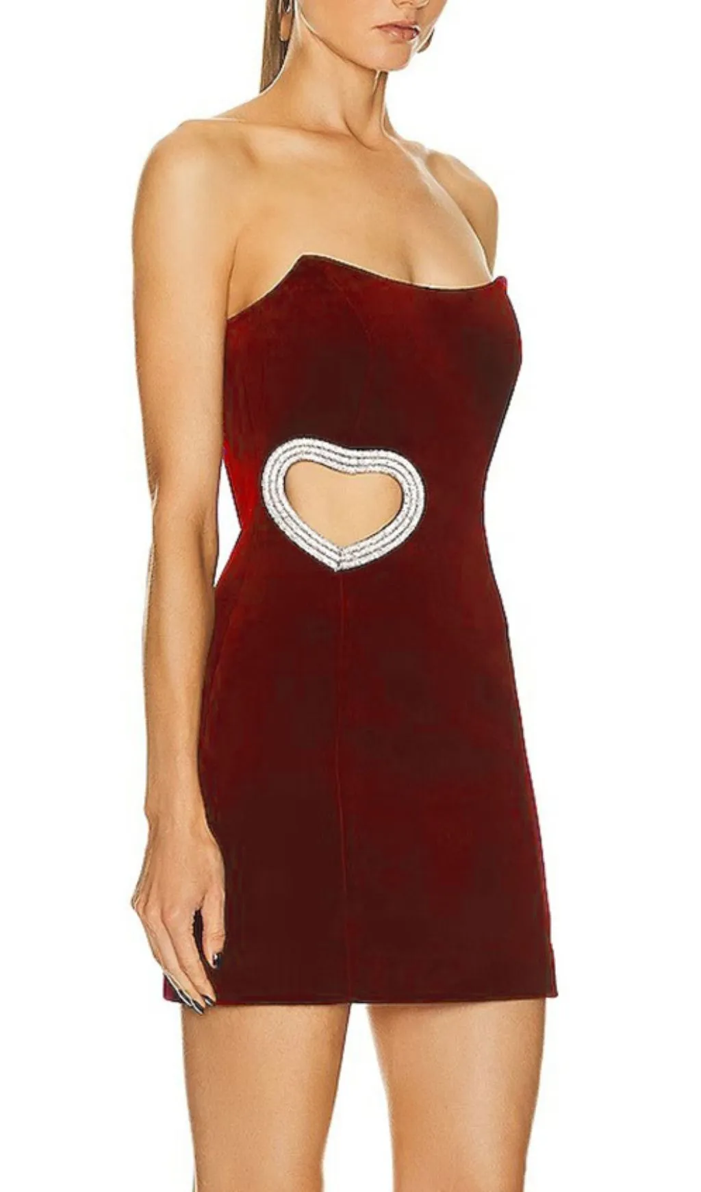 STRAPLESS CUTOUT MINI DRESS Gloria Lanvin