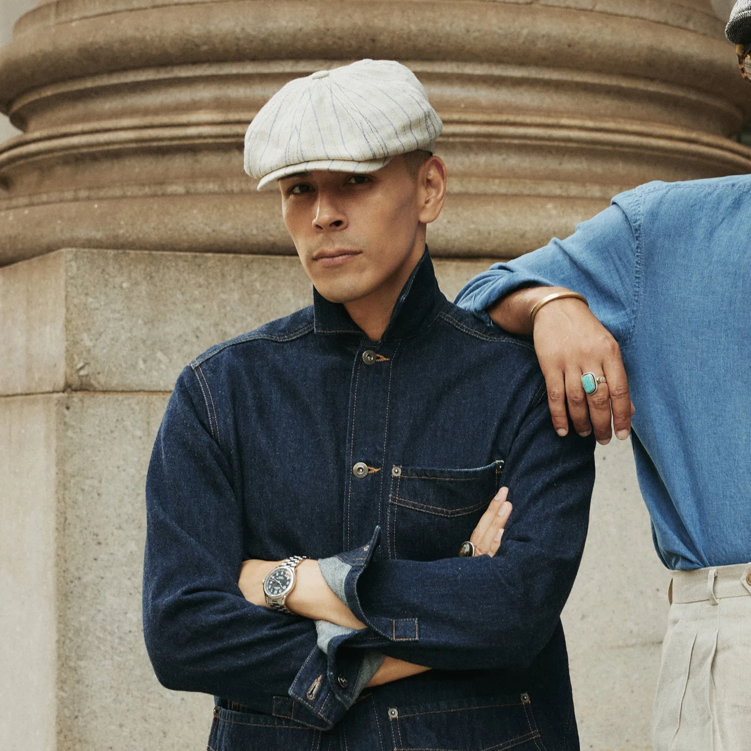 Striped Linen Hatteras -STETSON