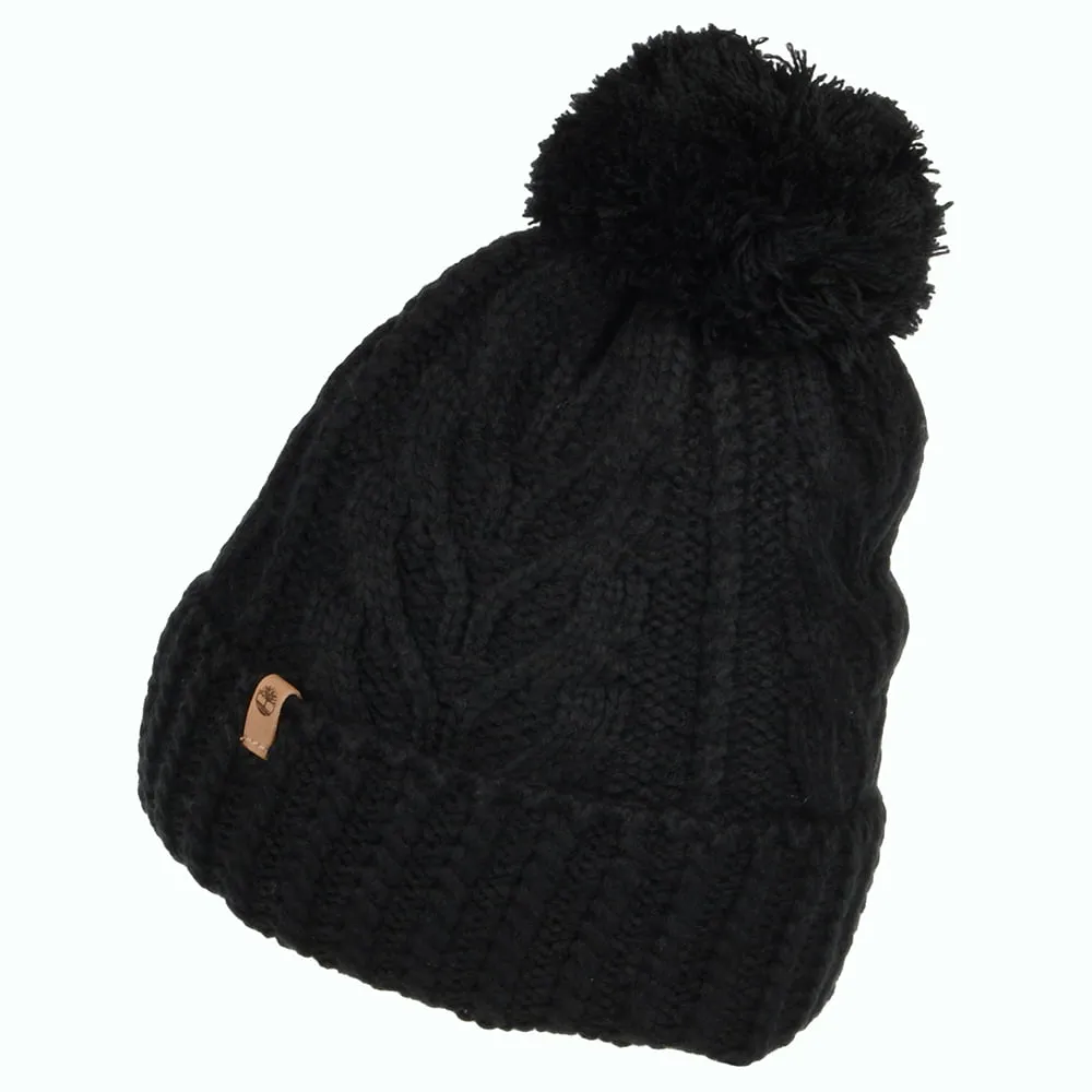 Timberland Hats Cable Knit Premium Bobble Hat - Black