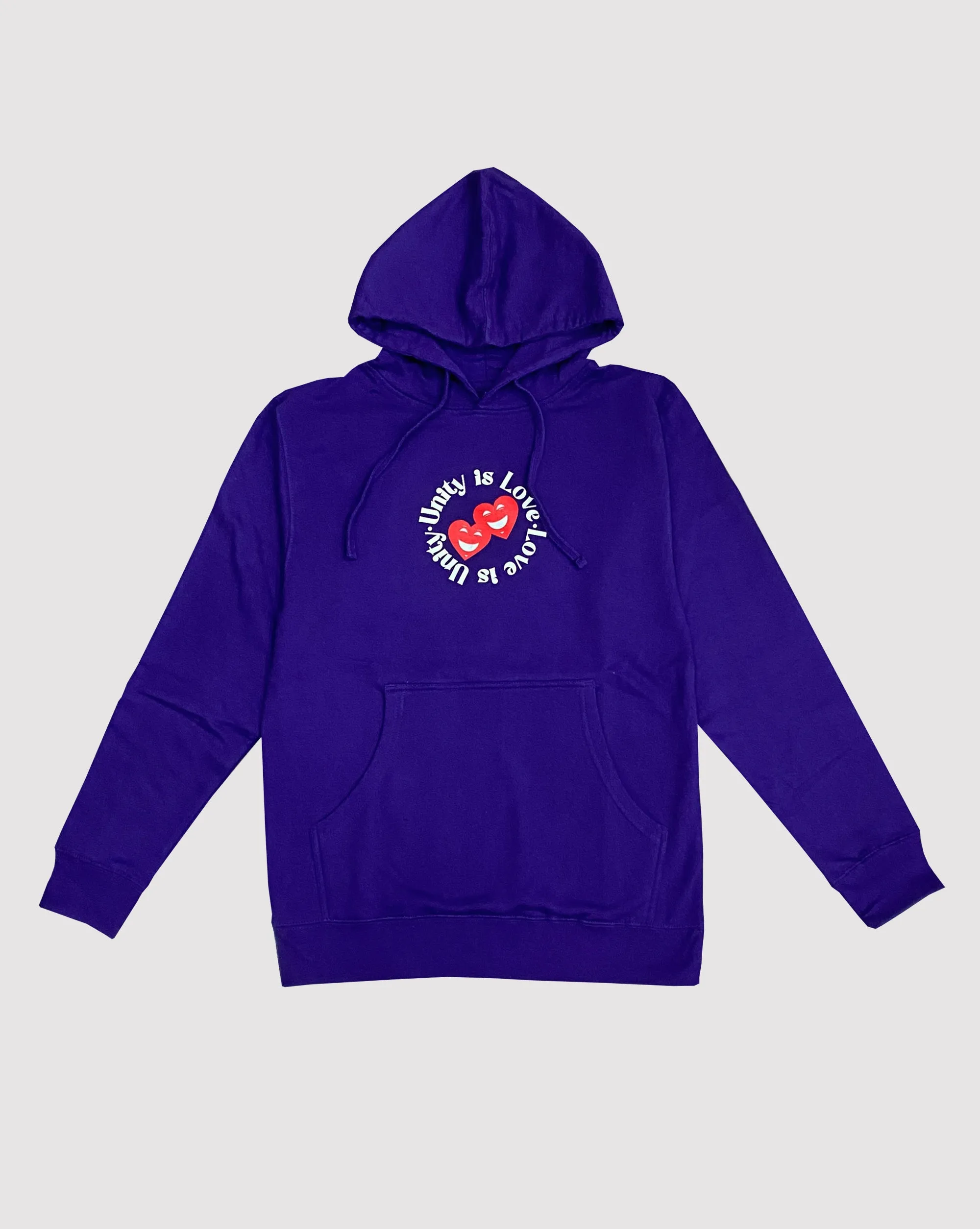 UNITY IS LOVE PULLOVER HOODIE "VIOLET"