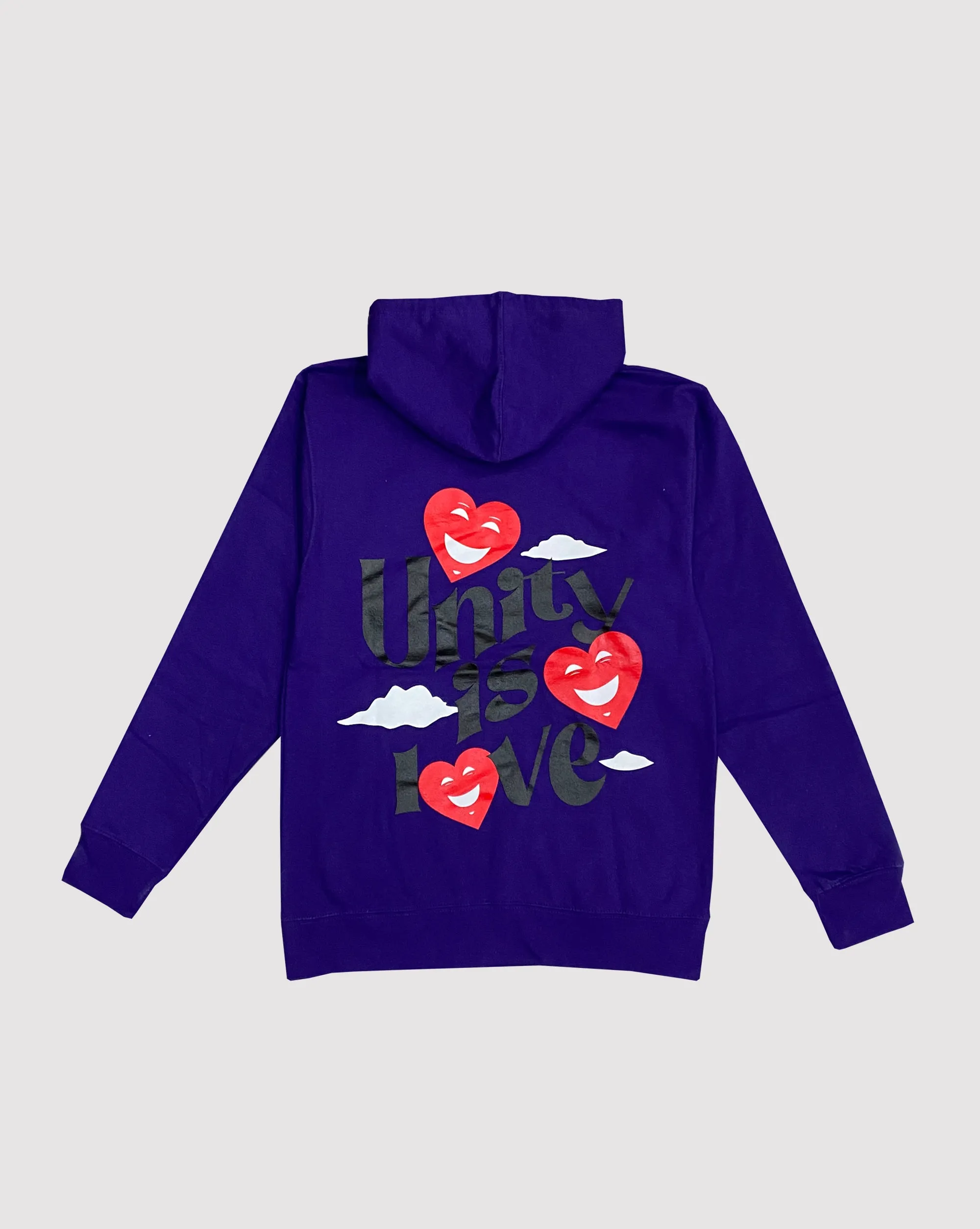 UNITY IS LOVE PULLOVER HOODIE "VIOLET"