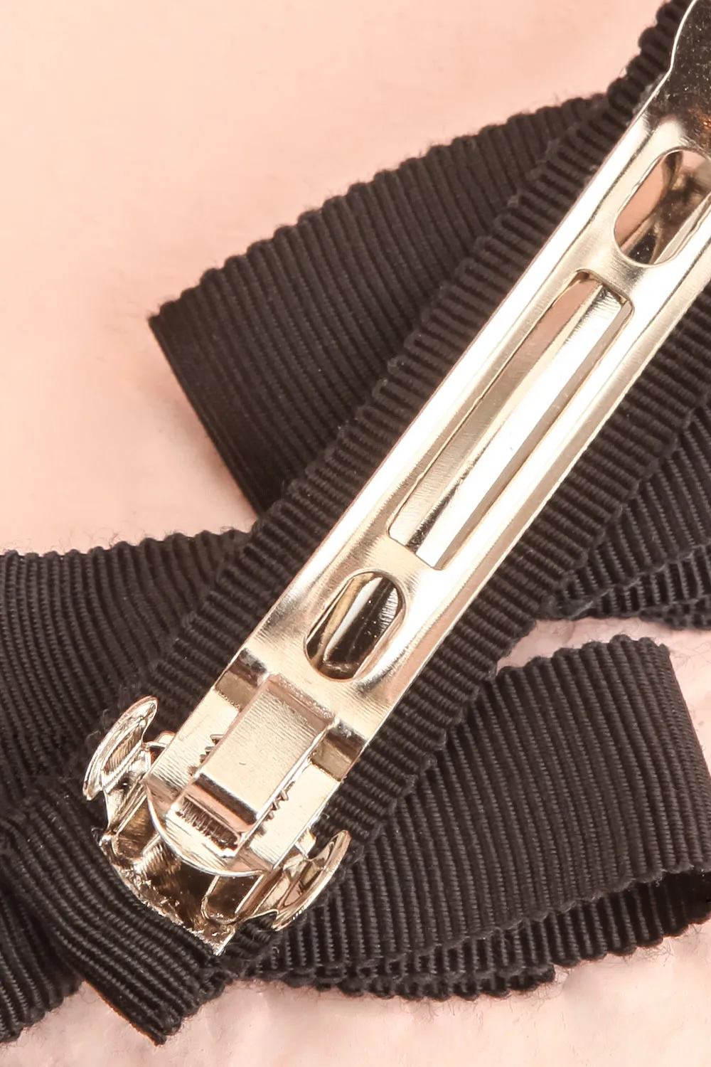 Venti Black | Ribbon Hair Clip