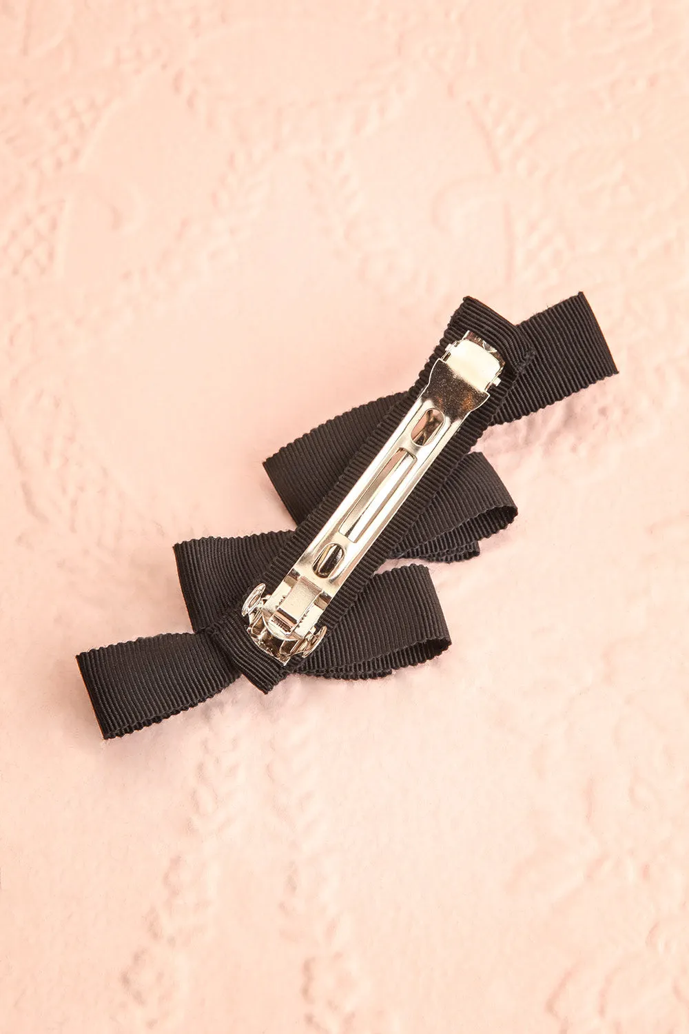 Venti Black | Ribbon Hair Clip