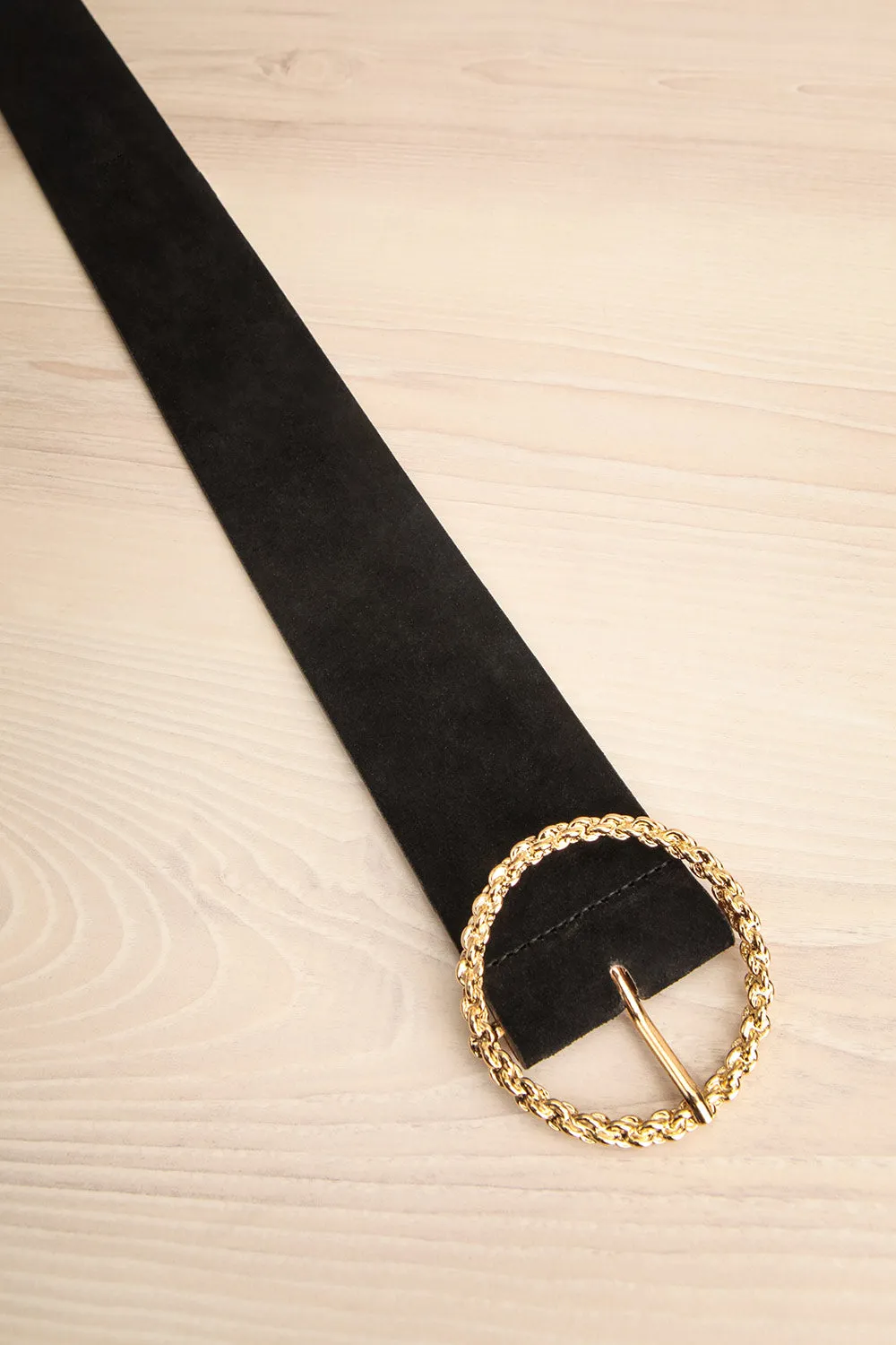 Viladecans | Black Suede Belt
