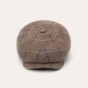Wool Herringbone Hatteras Cap -STETSON
