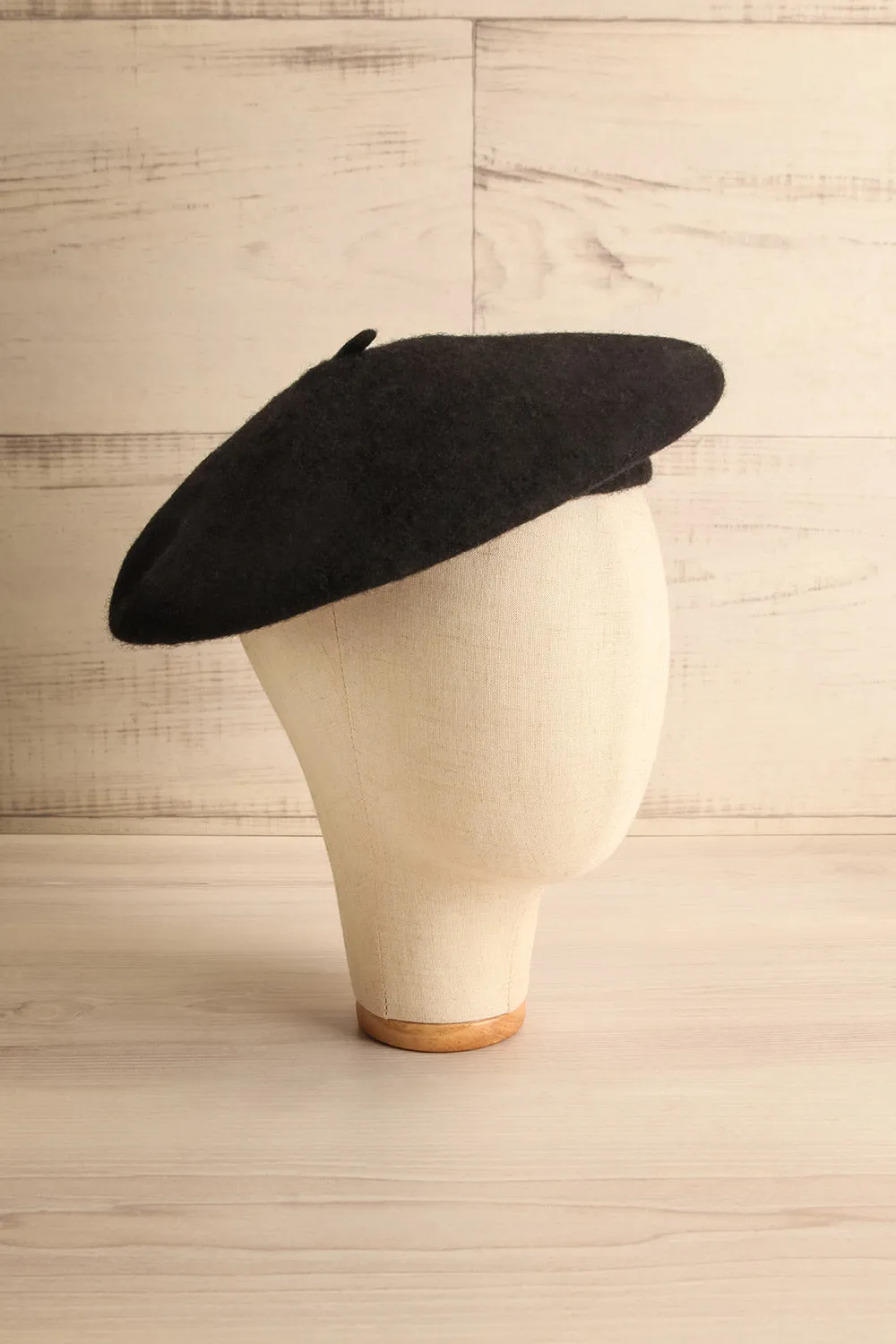 Zuzot Black | Wool Beret