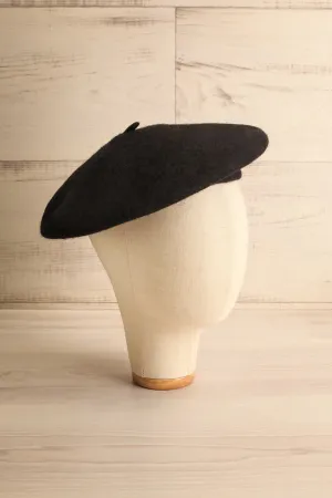 Zuzot Black | Wool Beret